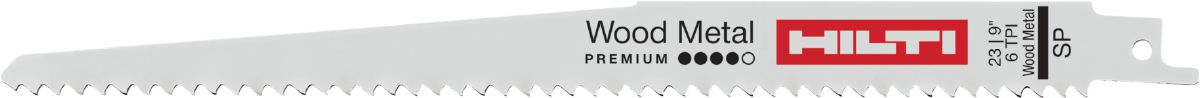 Premium reciprocating saw blade for wood with metal applications